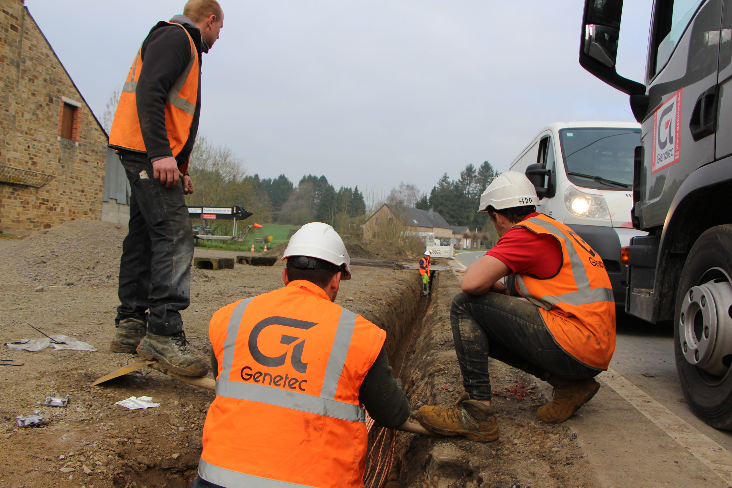 Genetec pose de câbles réseau distribution 2